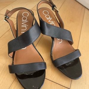 Calvin Klein black heels, size 7.5